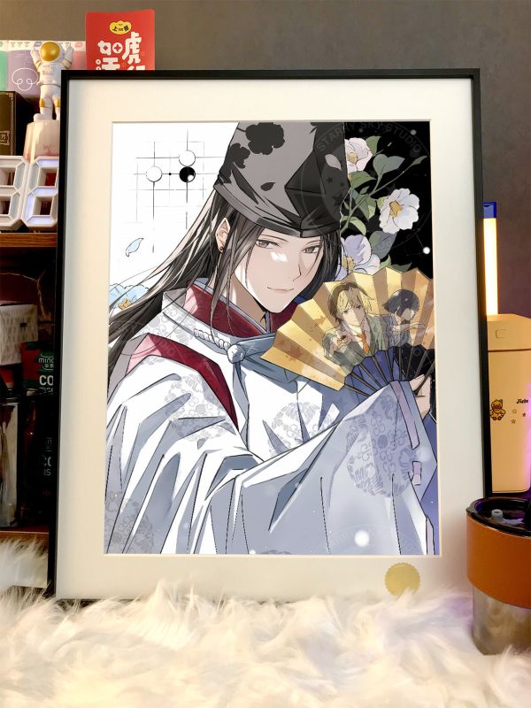 星空《藤原佐爲》棋魂sai進藤光棋靈王小畑健圍棋裝飾畫 