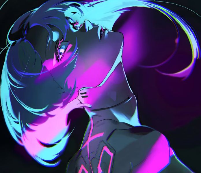 H2工作室 《露西》lucy賽博朋克邊緣行者裝飾畫 