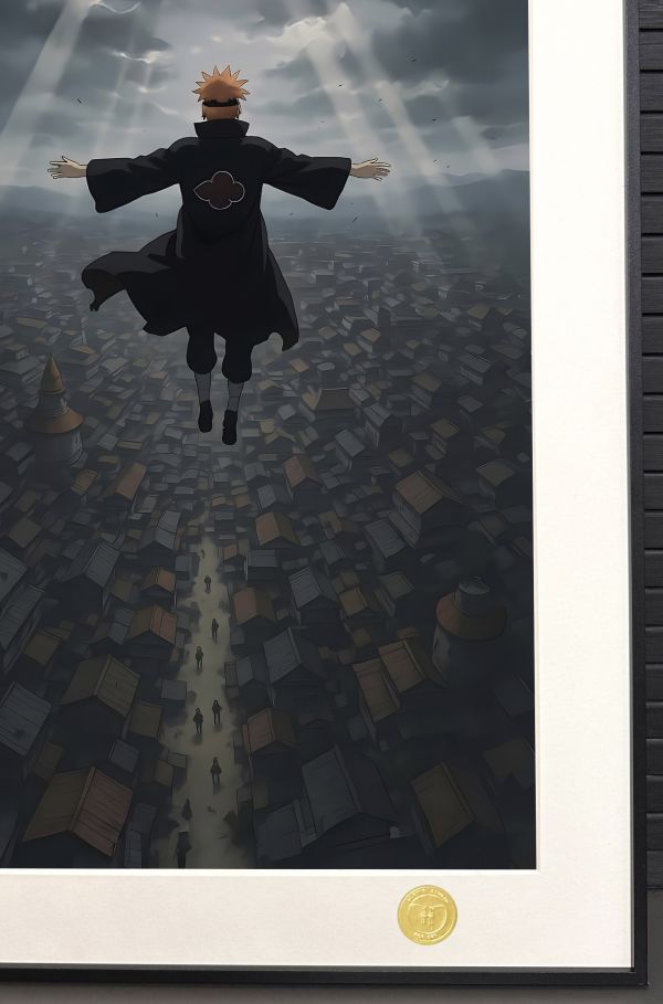 H2工作室《神羅天徵》火影忍者長門佩恩六道鳴人佐助裝飾畫 