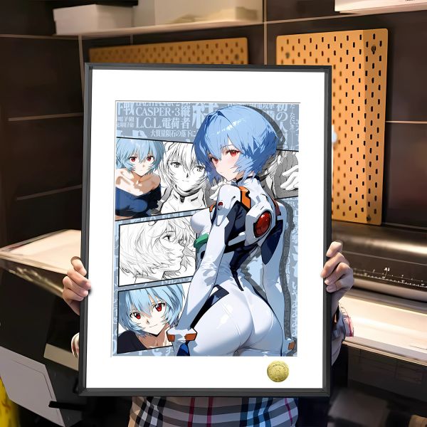 皇呱《EVA凌波麗單人》新世紀福音戰士裝飾畫 