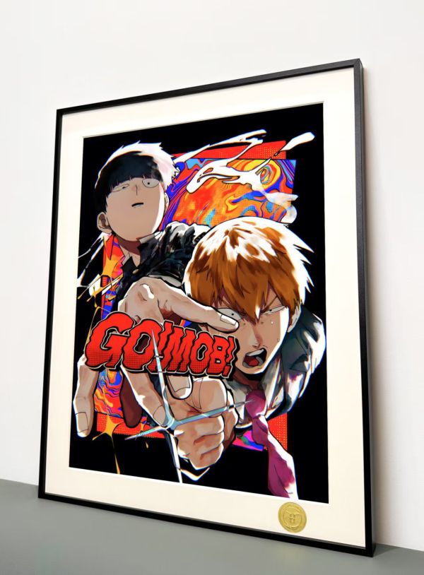 H2工作室 《茂靈》靈能百分百影山茂夫靈幻新隆龍套裝飾畫 