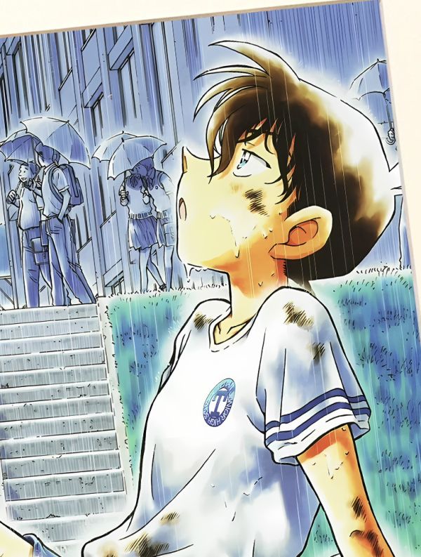 星空《足球少年》名偵探柯南工藤新一毛利蘭裝飾畫 