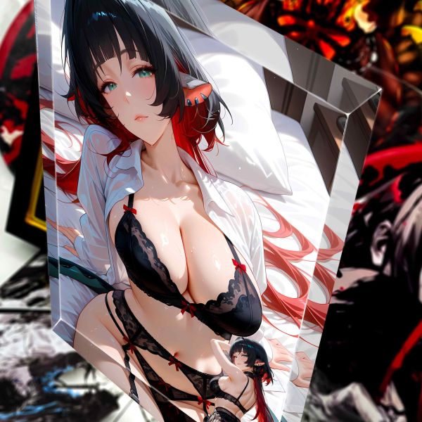 阿喵畫社 羞羞簡社透明卡磚 