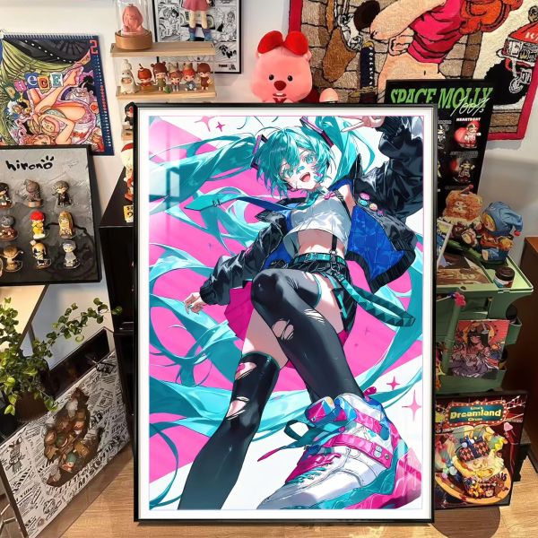 阿喵畫社 霓音幻彩 初音未來裝飾畫 