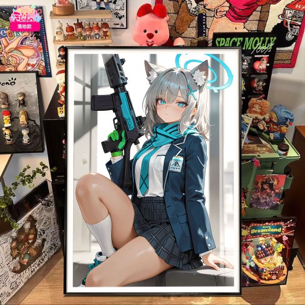 阿喵畫社 深空指令 砂狼白子裝飾畫 