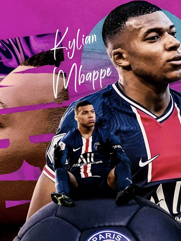 星空《姆巴佩》基利安Mbappé皇馬球星裝飾畫 
