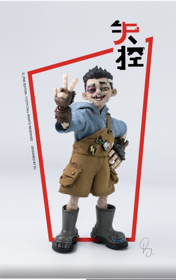 正版授權 D_ONE STUDIO RAGE-ZBOYS系列-牙仔 1/12可動人偶 日常版 