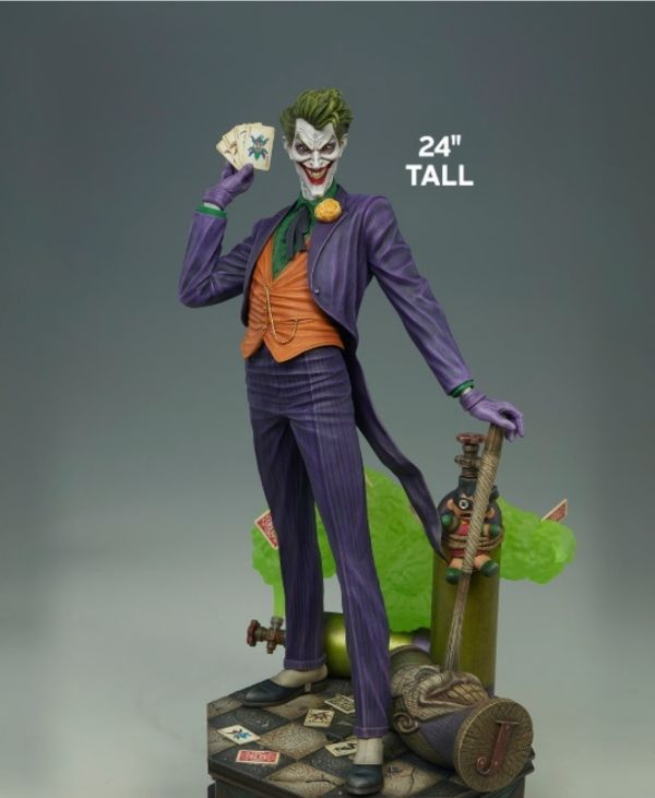正版授權 Sideshow×Tweeterhead 61cm DC反派 The Joker 小丑 
