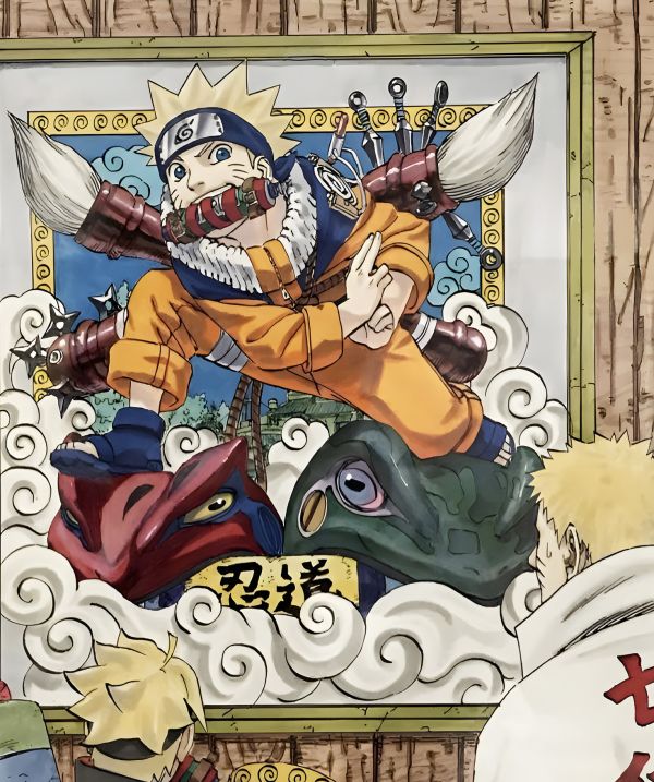 H2工作室《忍道》火影忍者漩渦鳴人博人七代目火影裝飾畫 