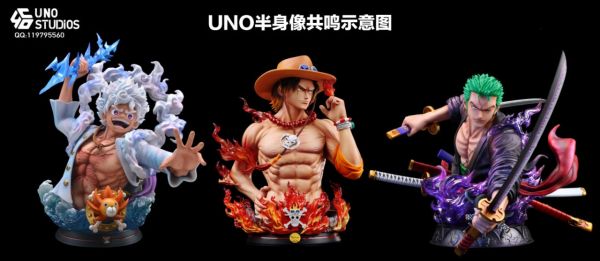 【補款】UNO工作室 海賊王艾斯胸像擺件 