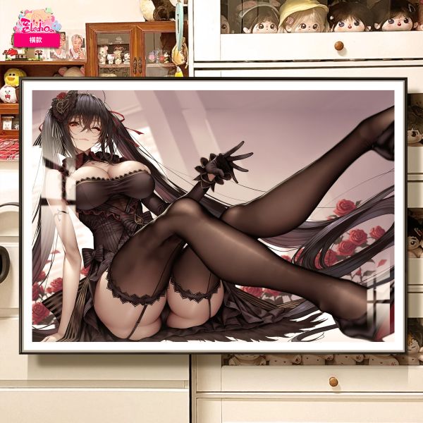 阿喵畫社 墨紗韻 大鳳裝飾畫 