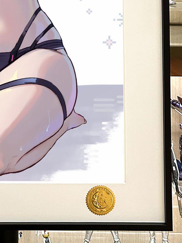 星空《跪姿露西》Lucy賽博朋克邊緣行者裝飾畫 