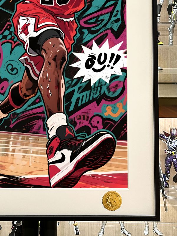 星空《塗鴉喬丹》邁克爾·喬丹Michael Jordan公牛NBA裝飾畫 