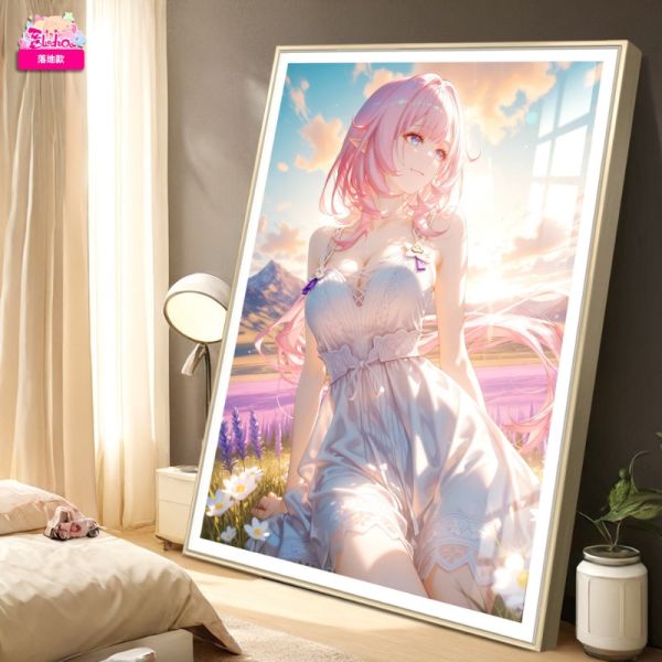 阿喵畫社 花海 愛莉希雅裝飾畫 