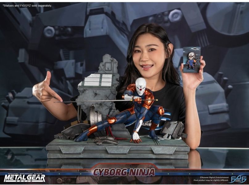 正版授權 First 4 Figures 41cm 合金裝備 生化忍者 灰狐 