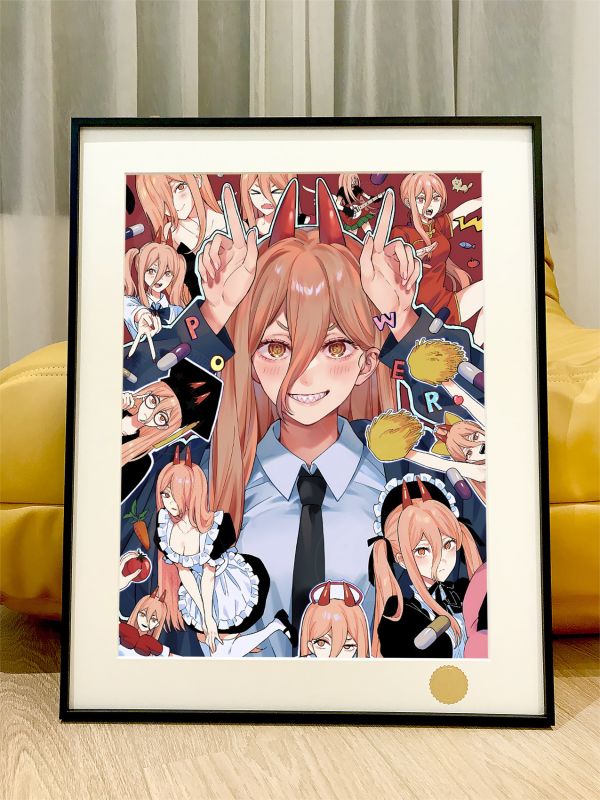 星空《百變帕瓦》電鋸人瑪奇瑪power早川秋電次蕾塞篇裝飾畫 