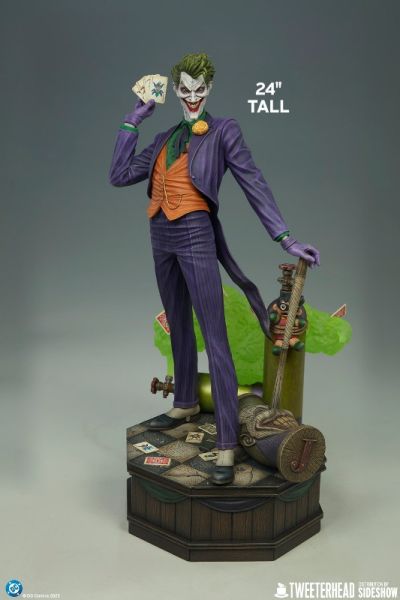 正版授權 Sideshow×Tweeterhead 61cm DC反派 The Joker 小丑 