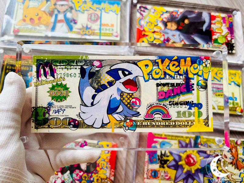 星空-《寶可夢鳳王洛奇亞美金版畫磚》神奇寶貝 