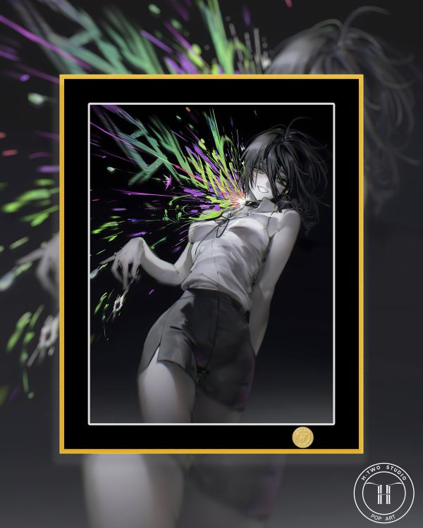 H2工作室《Reze》蕾塞電鋸人鏈鋸人波姆炸彈惡魔裝飾畫 