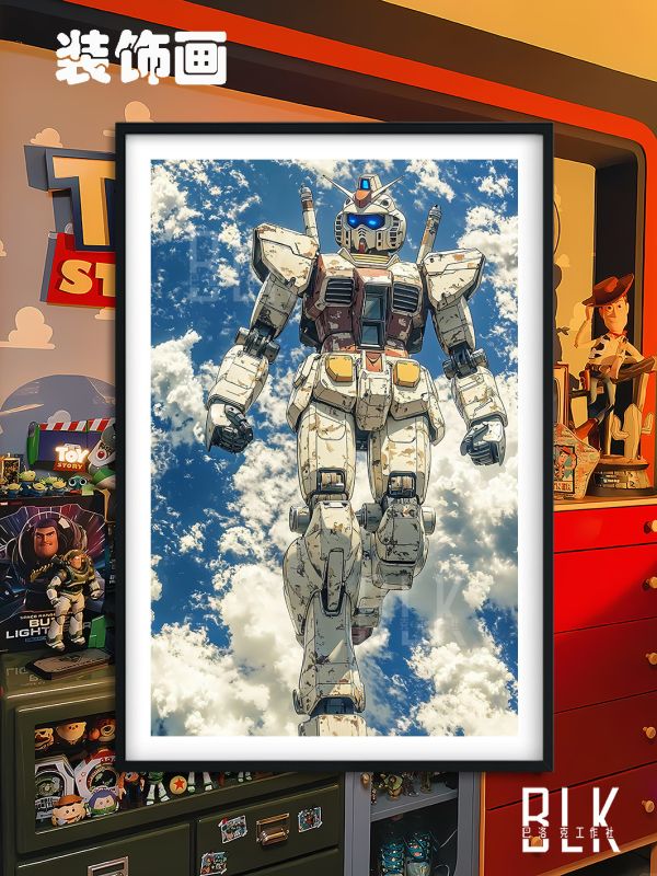 巴洛克《戰損高達》高達rx-78機動戰士裝飾畫冰箱貼 
