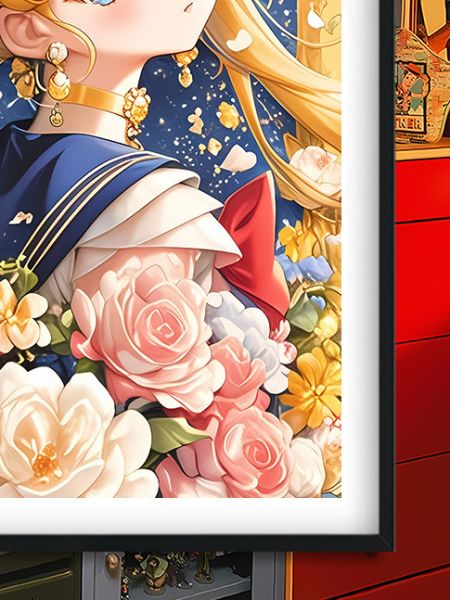 巴洛克《花園水兵月》美少女戰士裝飾畫冰箱貼 