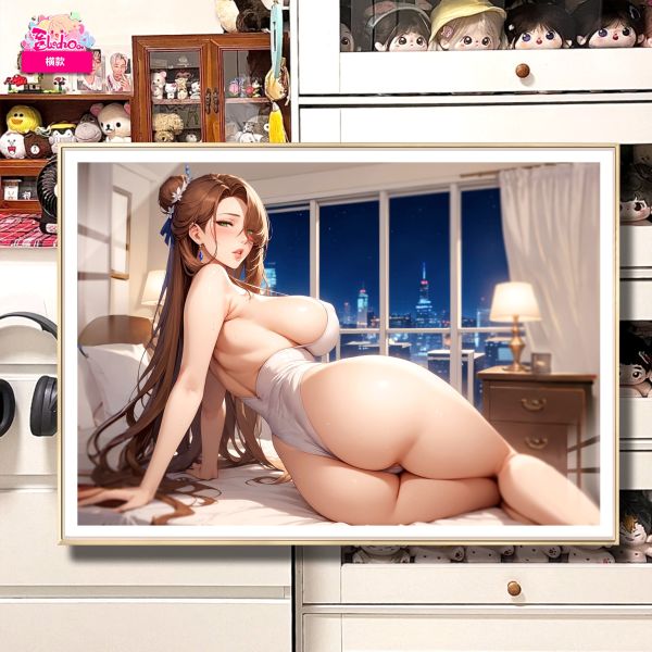 阿喵畫社 羞羞照美冥超清裝飾畫 