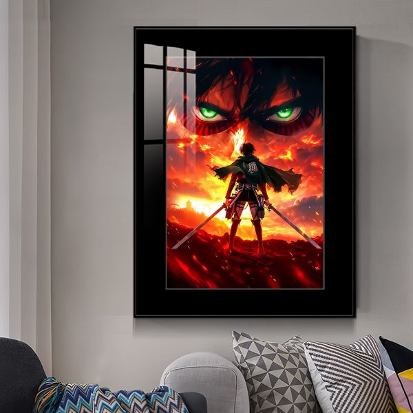 JUZI橘子工作室 進擊的巨人：艾倫背影 裝飾畫 