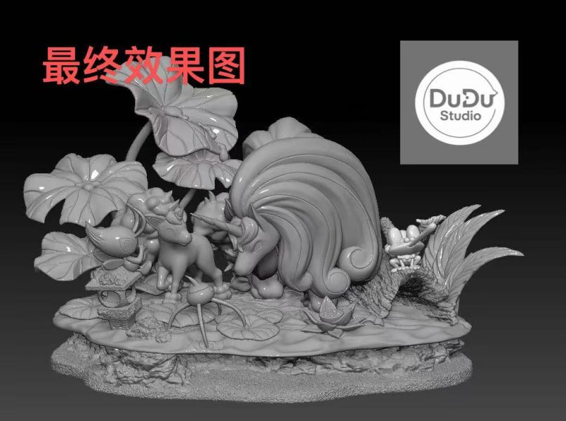 DUDU工作室 生態系列第一彈 烈焰馬生態場景 