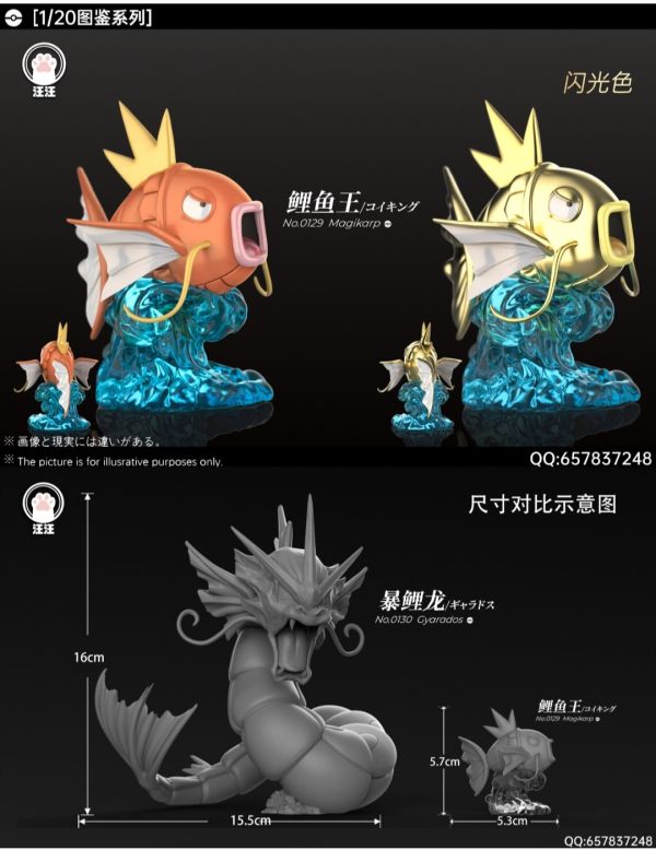汪汪studio 1/20圖鑑系列 暴鯉龍進化組 