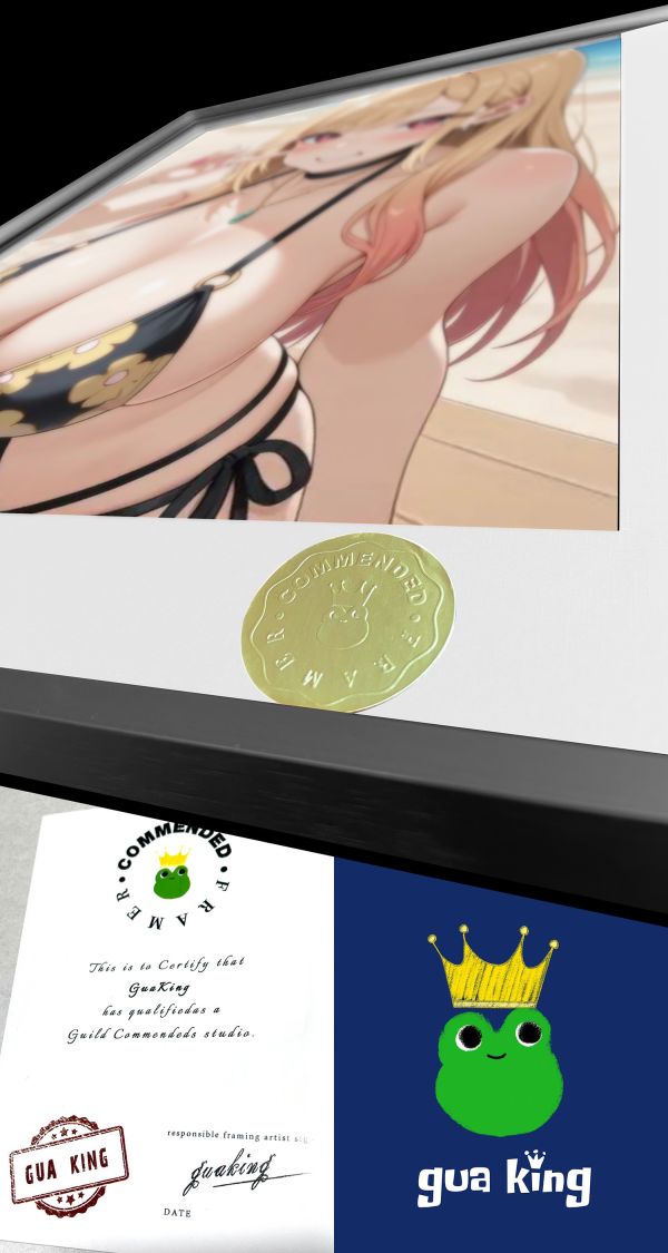 皇呱《夏日泳裝喜多川海夢第二彈》更衣人偶墜入愛河裝飾畫 