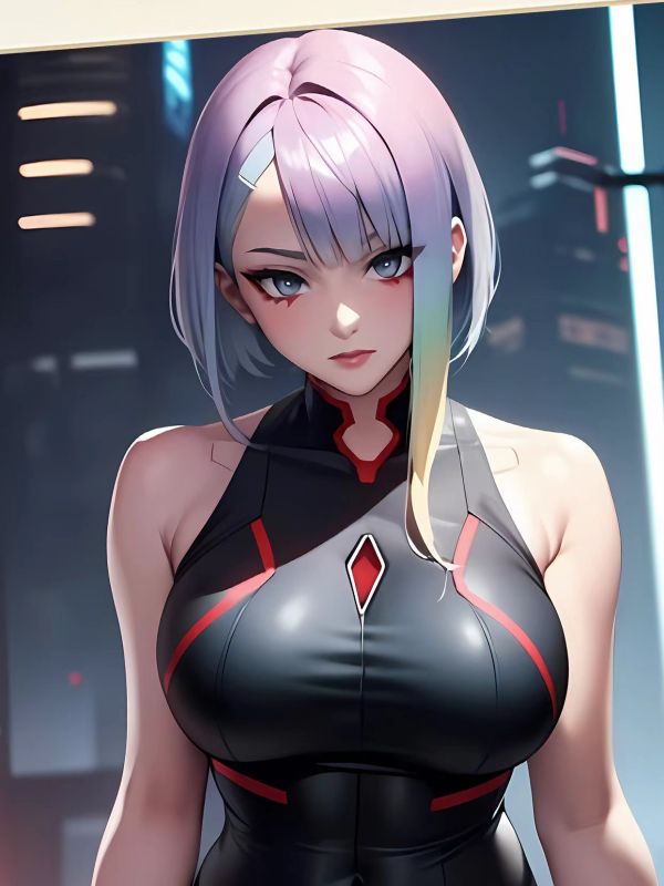 星空工作室 《露西》 賽博朋克邊緣行者Lucy裝飾畫 