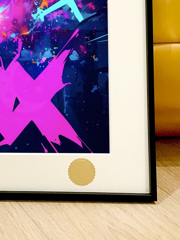 星空《金克斯皮卡丘》英雄聯盟LOL寶可夢暴走蘿莉裝飾畫 