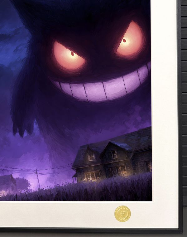 H2工作室《耿鬼》寶可夢口袋妖怪裝飾畫 