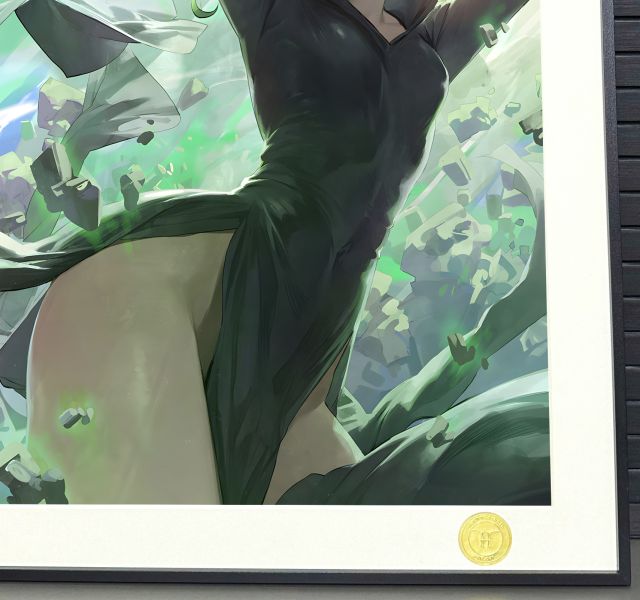 H2工作室《戰慄的龍捲》一拳超人埼玉吹雪龍捲裝飾畫 
