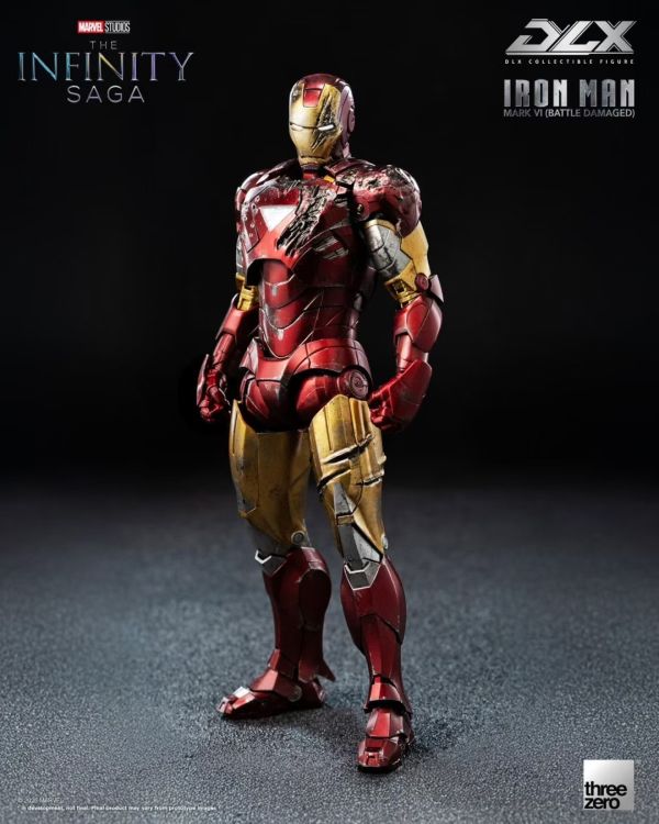 正版授權 Threezero 17.5cm DLX 鋼鐵俠Mark 6 戰損版 