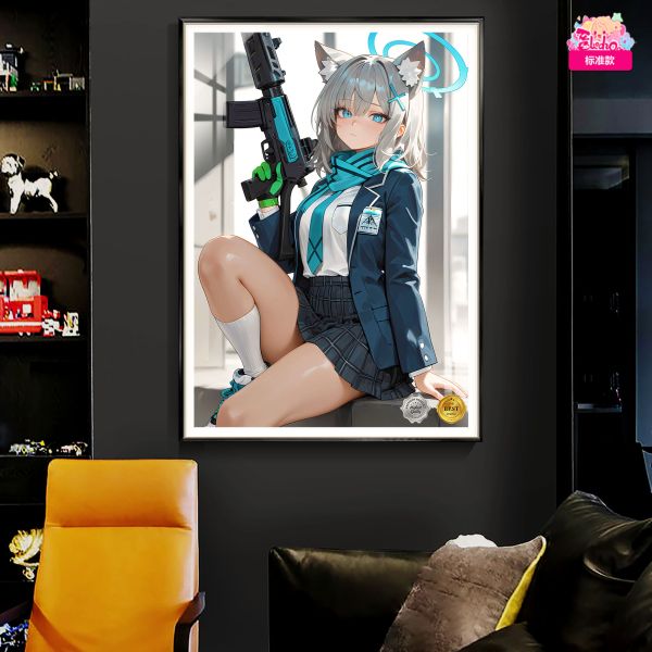 阿喵畫社 深空指令 砂狼白子裝飾畫 