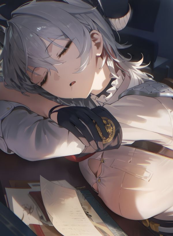 H2工作室《瞌睡贊妮》鳴潮Zani莫塔裏僱員裝飾畫 