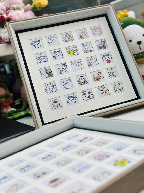 千鳥社《吉伊卡哇25宮格》吉伊卡哇可愛哈奇烏薩奇莫莫咖表情包裝飾畫 