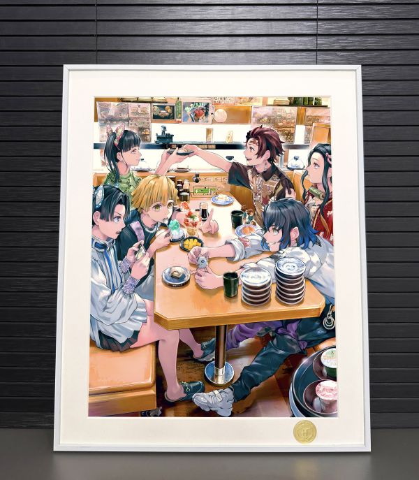 H2工作室《聚餐鬼滅之刃》裝飾畫 