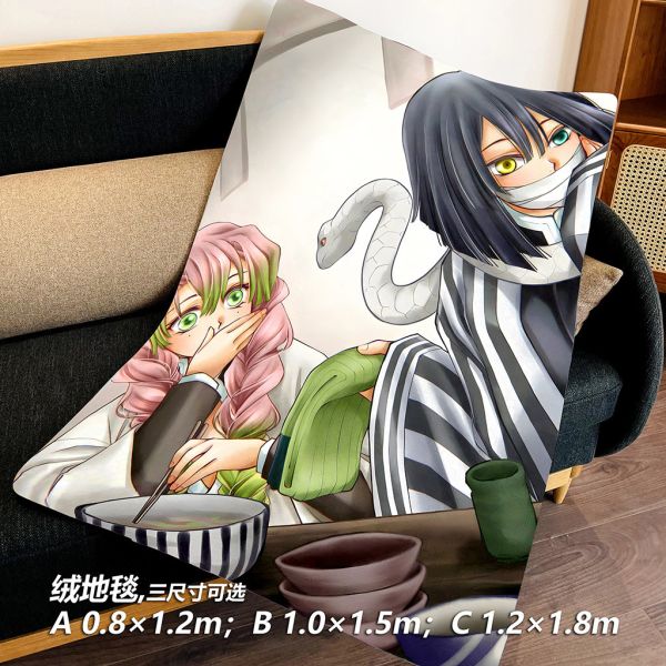 千鳥社《蛇戀之緣》鬼滅之刃無限城午睡毯地毯裝飾畫 