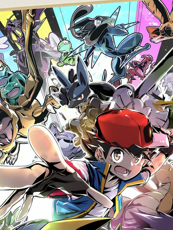 星空工作室 《去吧神奇寶貝》耿鬼皮卡丘小智寶可夢裝飾畫 