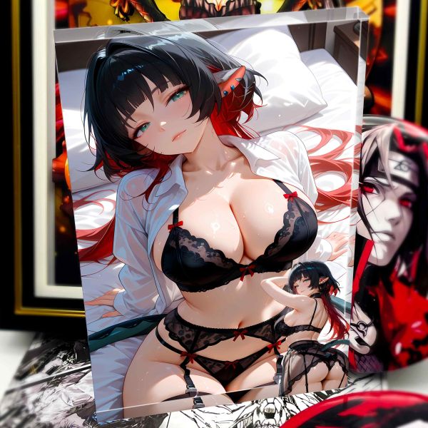 阿喵畫社 羞羞簡社透明卡磚 