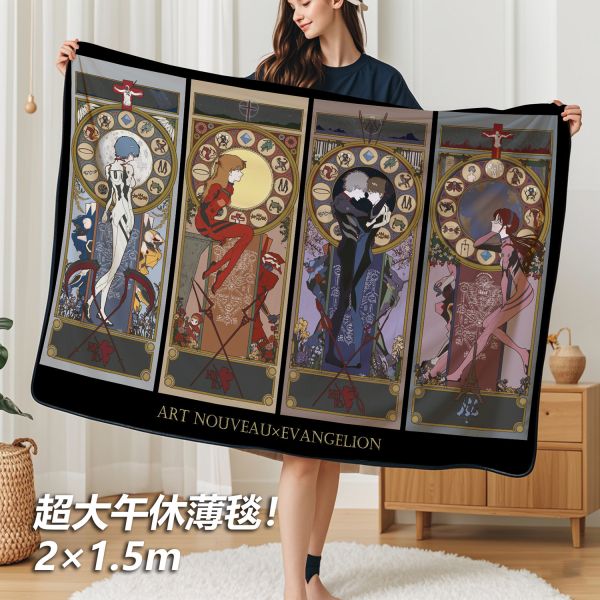 千鳥社《EVA新藝術風格》新世紀福音戰士午睡毯地毯裝飾畫 
