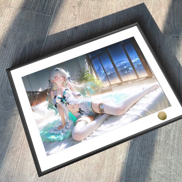 皇呱《白絲流螢》崩壞：星穹鐵道星核獵手裝飾畫 