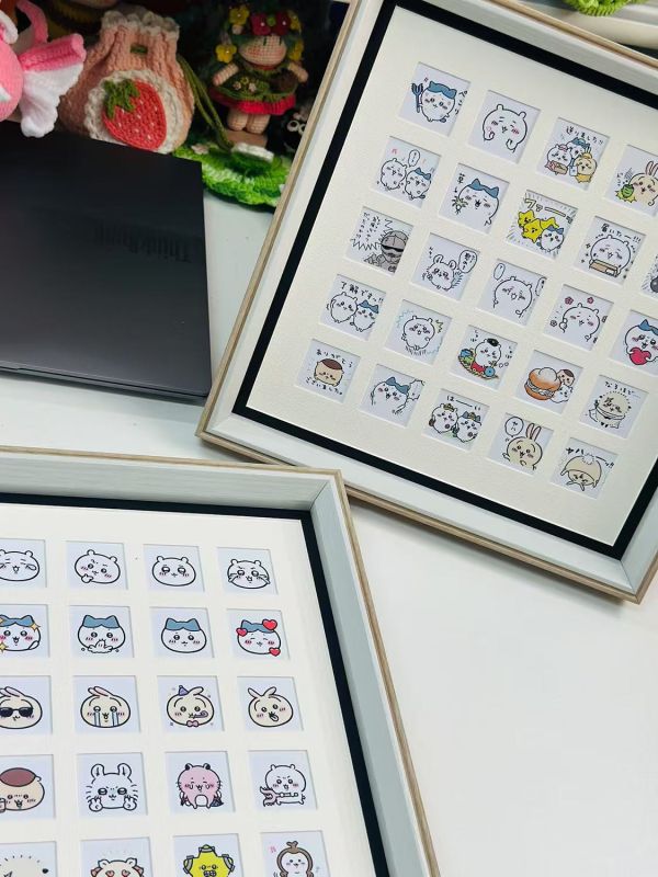 千鳥社《吉伊卡哇25宮格》吉伊卡哇可愛哈奇烏薩奇莫莫咖表情包裝飾畫 