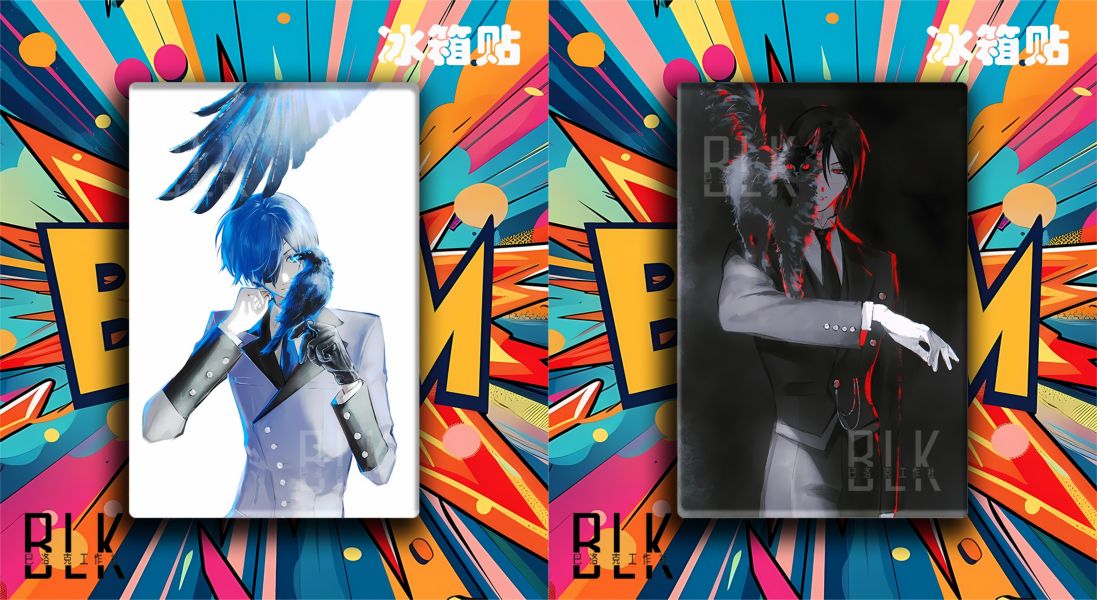 巴洛克 夏爾黑執事Black Butler裝飾畫/冰箱貼 