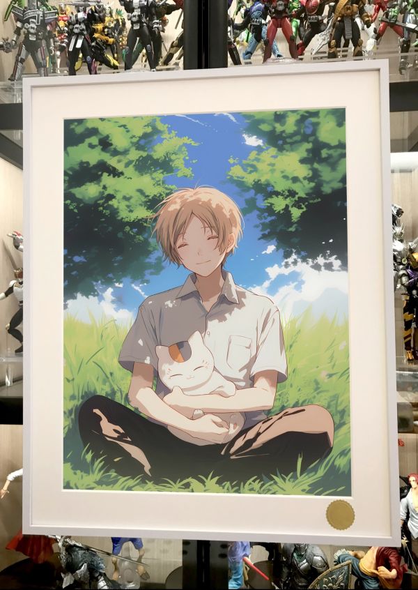 星空工作室 《夏目貴志》夏目友人帳斑貓咪老師裝飾畫 