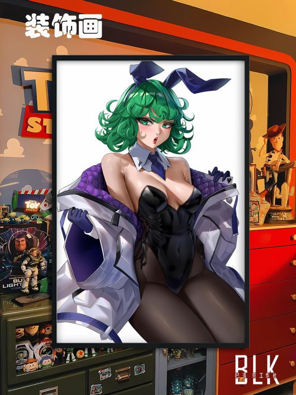 巴洛克 龍捲一拳超人一擊男琦玉老師裝飾畫/冰箱貼 