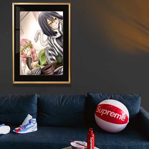 千鳥社《蛇戀之緣》鬼滅之刃無限城午睡毯地毯裝飾畫 