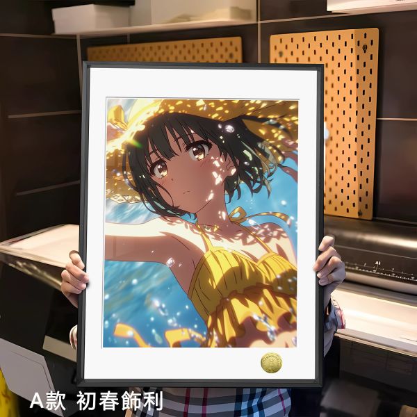皇呱《某科學的超電磁炮》初春飾利御阪美琴白井黑子夏日泳衣照裝飾畫 
